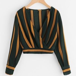 Zaful Tops - Stripped Crop Top Long Sleeve Zaful Tops - Stripped Crop Top Long Sleeve